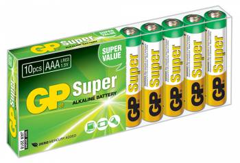 Батарейка GP 24A LR03 AAA (10шт) Super Alkaline AAA 4 шт.