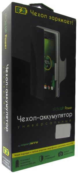 Чехол-аккумулятор SMARTERRA SlideUP micro USB 2500 мAч L темно-синий