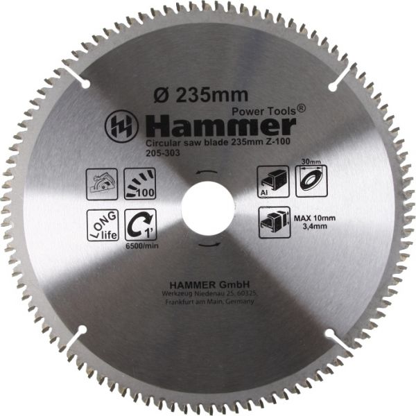 Диск для пилы Hammer Flex 205-303 CSB AL 235мм