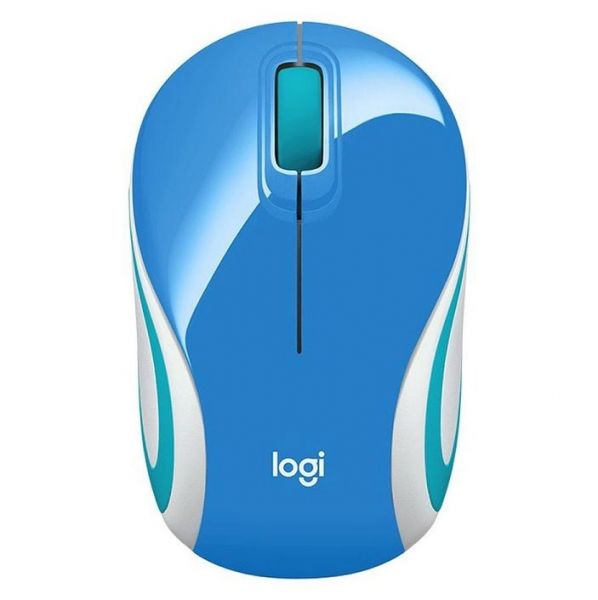 Мышь Logitech M187 мышь голубой и белый