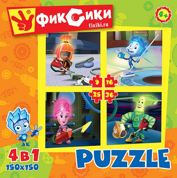 Настольная игра Astrel Games 12549 Фиксики 4 в 1